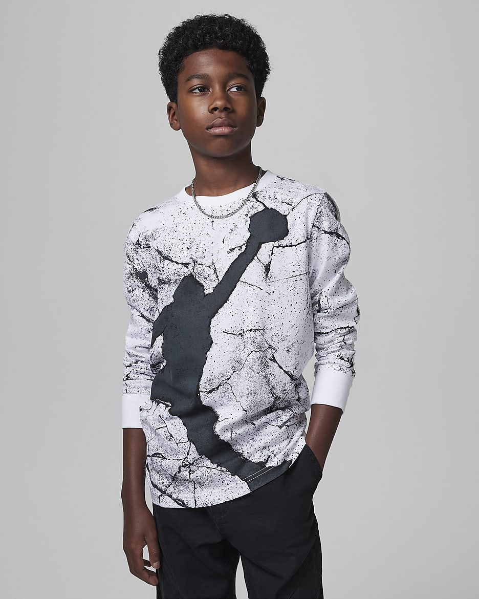 Jordan jsw cement print long sleeve sales